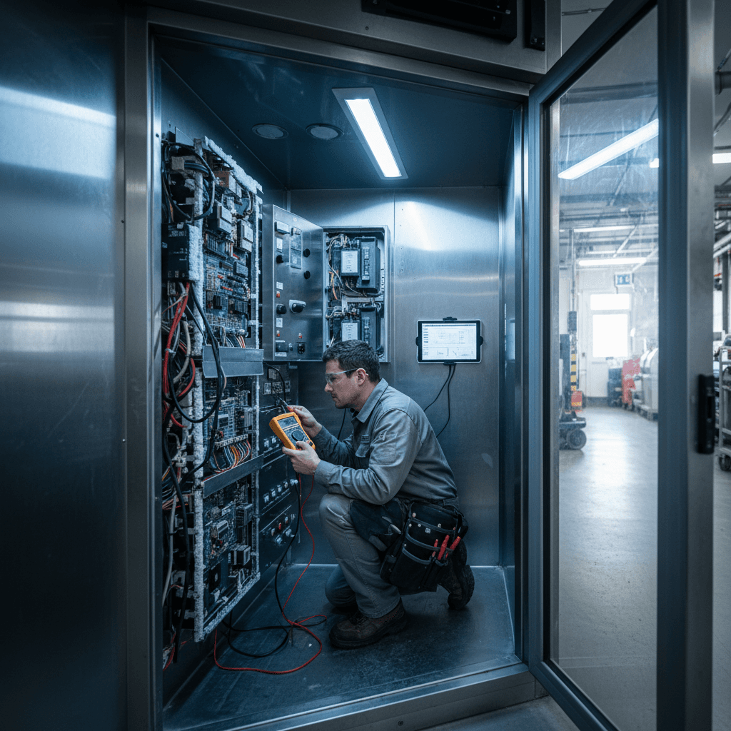 Commercial refrigeration system maintenance and repair