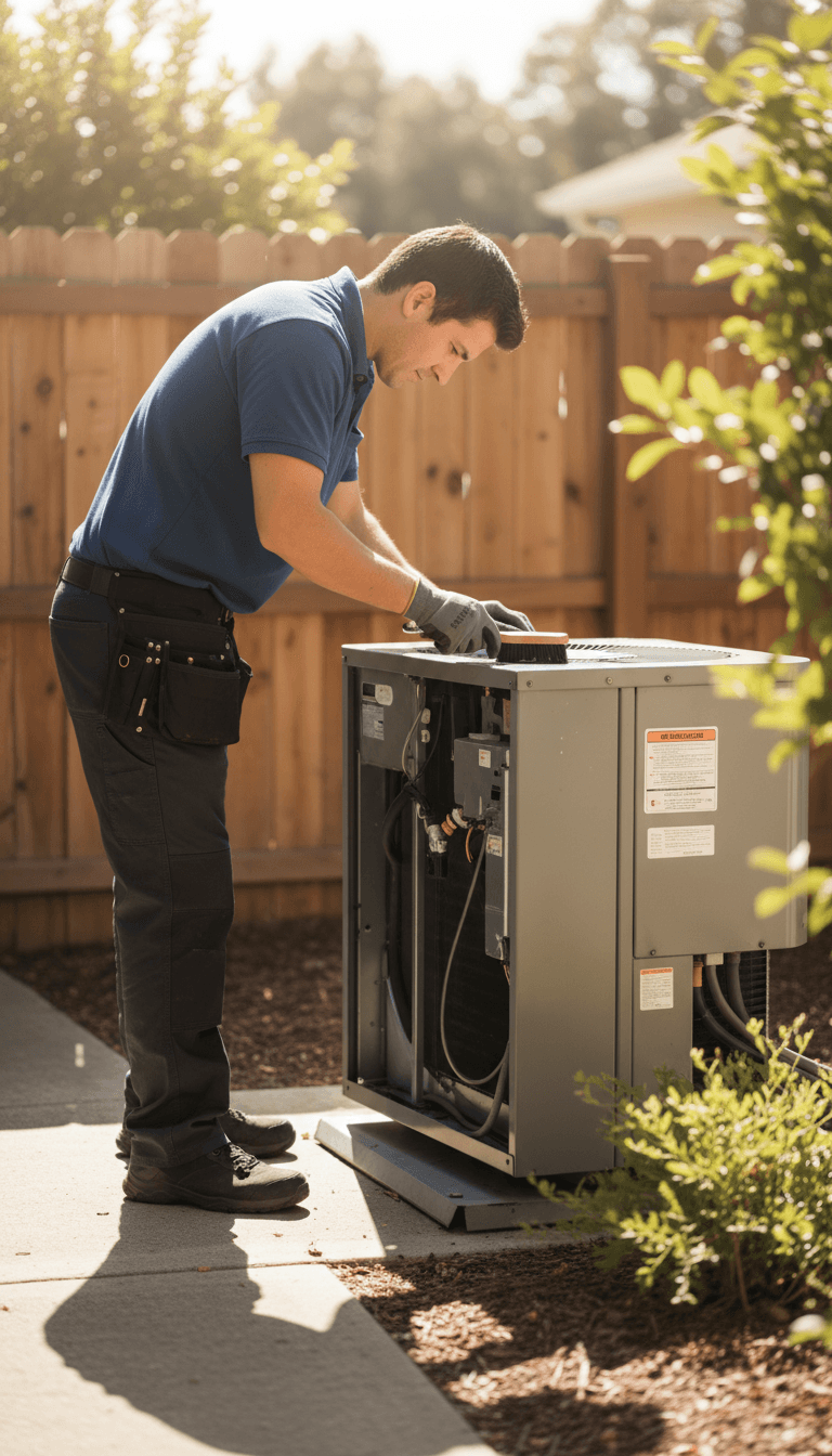 Air conditioning maintenance service